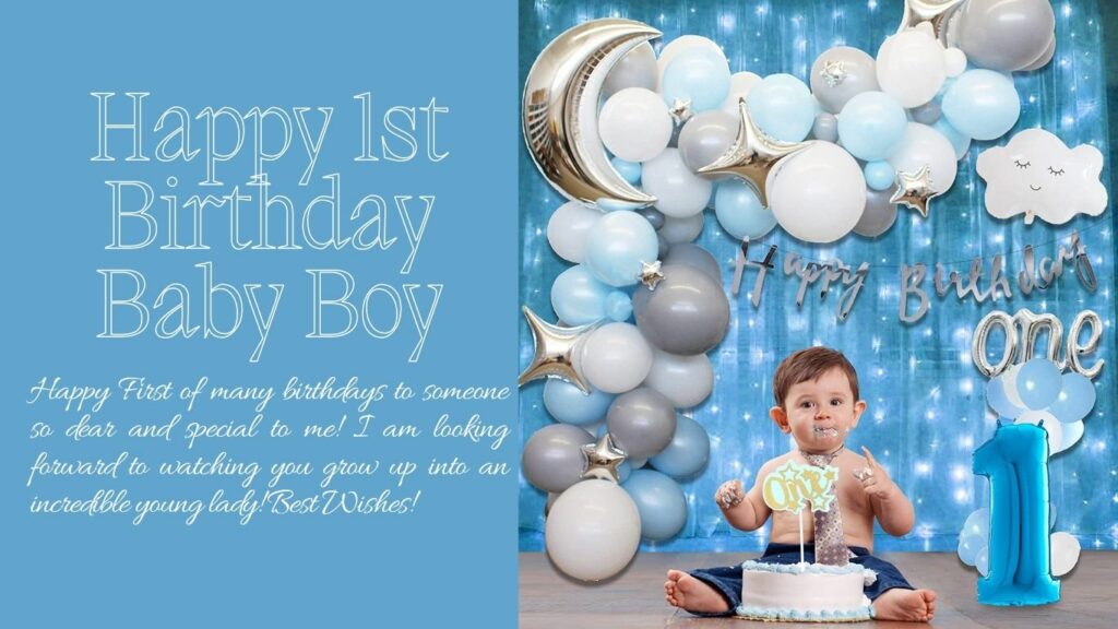 Happy 1st Birthday Baby Boy