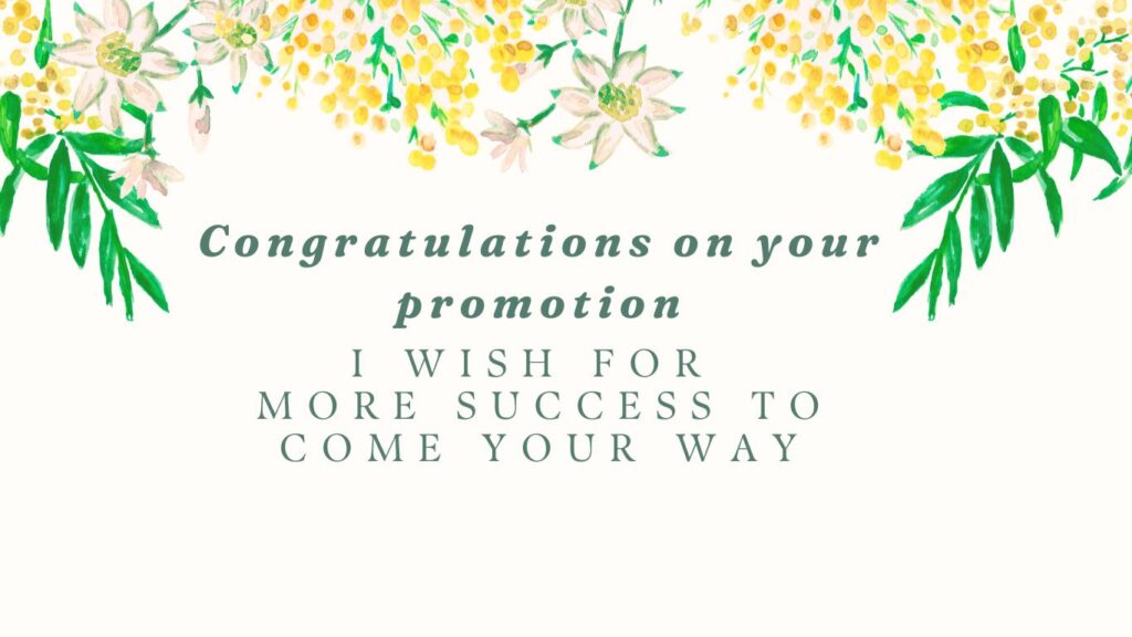 Promotion Wishes